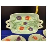 Majolica plates & Platter