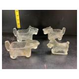 Vintage Scottie Dog Glass Creamer (3) & Scottie