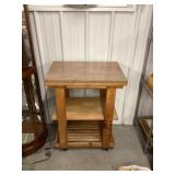 Removable Marble Top wooden Rolling Cart