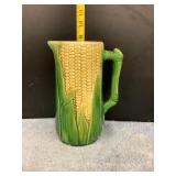 Majolica Corn Pitcher