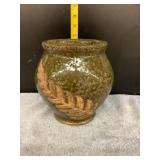 Glazed Pottery Vase heavy