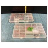 Storage Boxes w/assortment of beads