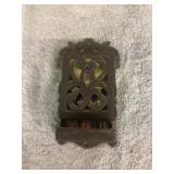 Cast Iron Match Box Holder