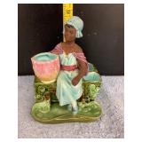 Majolica Match Holder