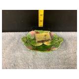 Majolica Dish w/Matches