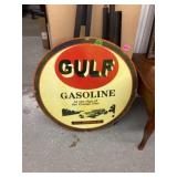 31.5ï¿½ Gulf Gasoline Sign