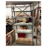 Metal Shelf w/wheels 36ï¿½x18ï¿½x79ï¿½