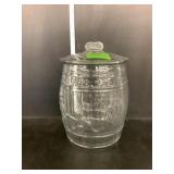 Clear Glass Peanut jar