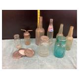 Old Bottles, Ball Jars, Ball Lids