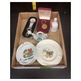 Watch, Key Chain, Bell, Tea Pot, Ash tray