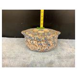 Sponged pottery stoneware