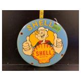 Porcelain Enamel Sheï¿½ll Sign