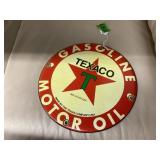 Porcelain enamel Texaco sign