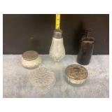 Waterford Crystal Muffineer, Vintage Powder box