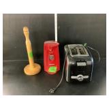 Paper Towel Holder, Can Opener, toaster