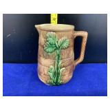 Majolica Leaf Pitcher