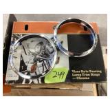 2005 Visor Style Passing Lamp Trim Rings Chrome