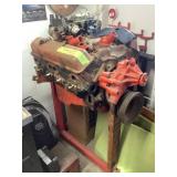 350 Chevy 4 Barrel, comes with engine stand and