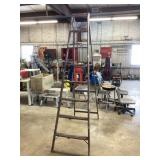 Wood Ladder 8ï¿½ and two Saw Horses