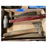 Hatchet, ball peen Hammer, Sledge Hammer