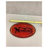 Norton cast iron sign