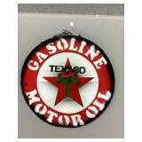 Texaco 12" tin sign