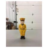 Shell gas attendant cast iron bank 6 1/2"