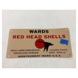 Wards Red Head Shells Sign