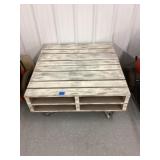 Pallet Coffee Table With Casters 36" x 36" x 17