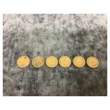 1883, 1887, 1893, 1902, 1904, 1906 U.S Pennies