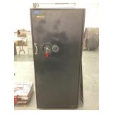 Mosler Safe 24" W x 33" D x 56" T On Wheels, Has