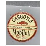 Gargoyle Mobil oil porcelain enamel sign