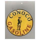 Conoco porcelain enamel sign