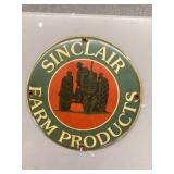 Sinclair Farm products porcelain enamel sign