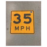 35 MPH Sign