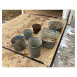 Metal buckets/pails