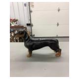 Cast iron dog 6" tall