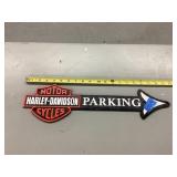 Cast iron Harley Davidson Parking Motor Cycle