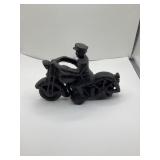 Cast Iron Policeman and Bike
