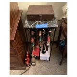 Wine Rack and Bottles