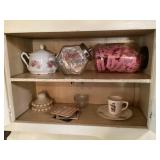 Contents of Antique Hoosier Cabinet