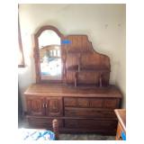 2 pc. Dresser w/Mirror 62"x 17.5"x32"
