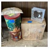 Glass Blocks, Tins,