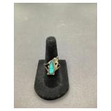 Gordon & Smith Novelty Biker Ring w/crushed