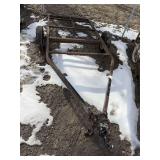 Single axle trailer frame