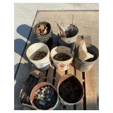 Aluminum form clips, cat heads, pencil rod, ties