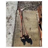 Auger anchors 42 in long 
4 in the lot