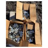 3 open boxes- McElroy roof panel clips - marked 200 per box