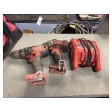 Milwaukee drill and impact drill chargers and bag