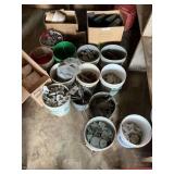 Contents of floor and buckets